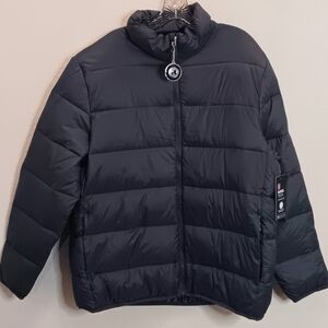 NWT Swiss Tech Down Puffer Jacket XL Gray Ski Snow Winter Outdoor Packable